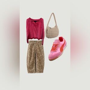 Aeropostale Women's Pink Velour Sweatshirt size XL NWT